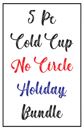 5 PC MYSTERY Cold Cup Bundle NO CIRCLE - Holiday